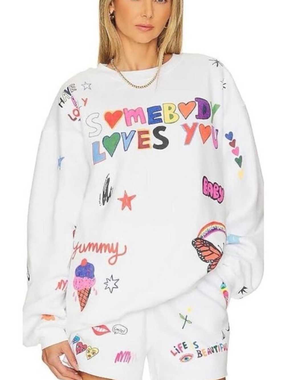 REVOLVE Sweatshirt - dream in colors - never worn.